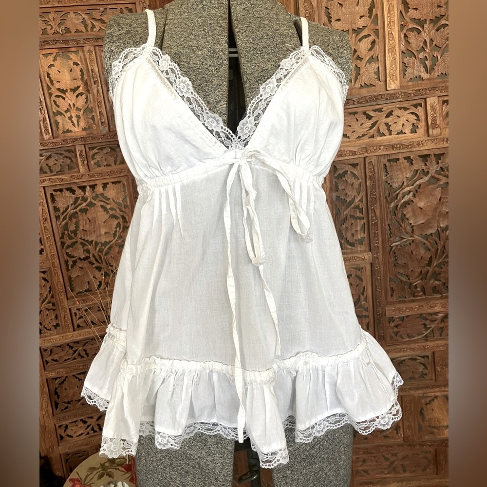 Lace trimmed babydoll